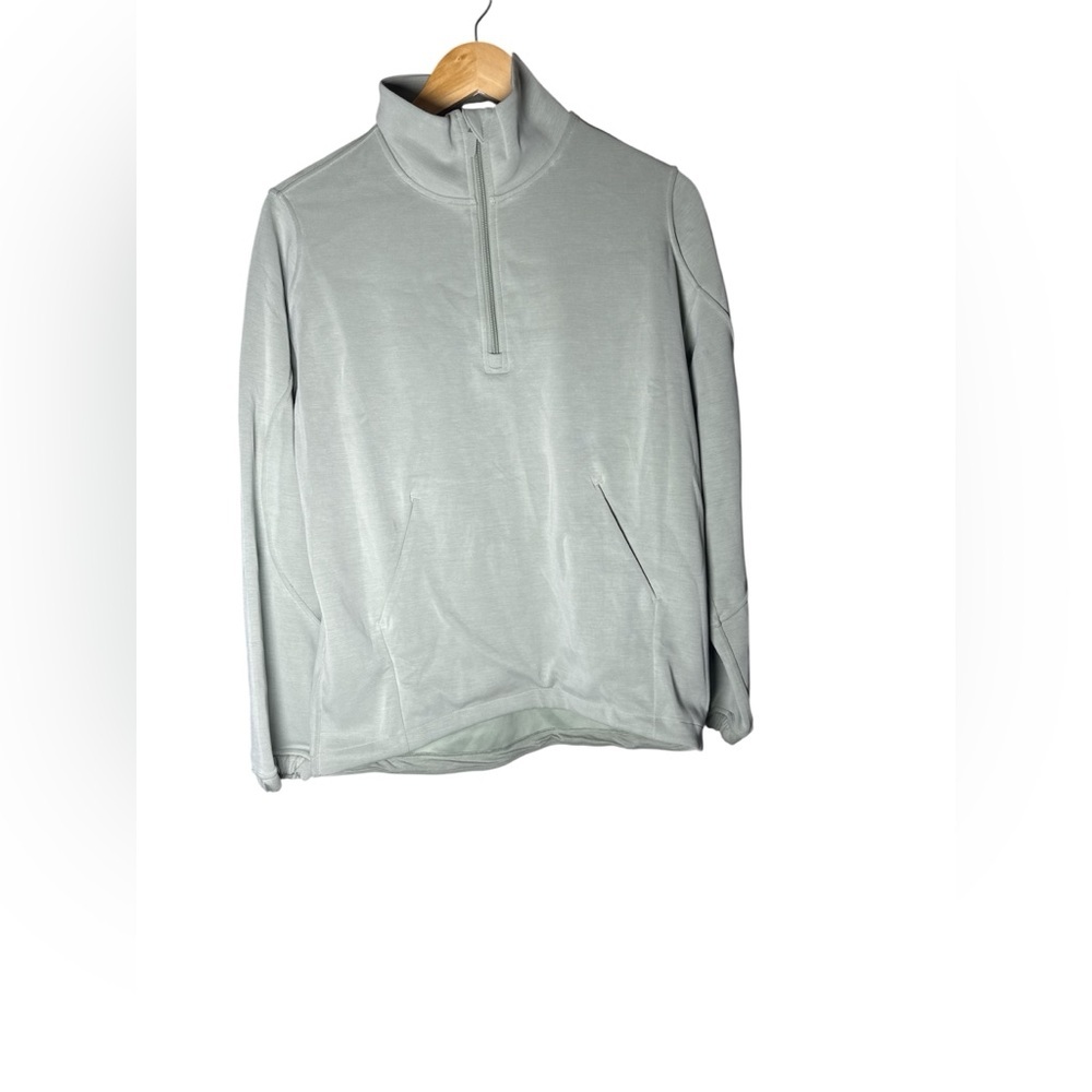 Lululemon Softstreme Half-Zip Hoodie long XS Fog Green NWT - Picture 6 of 6